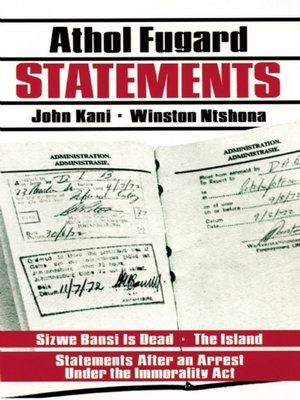 cover image of Statements